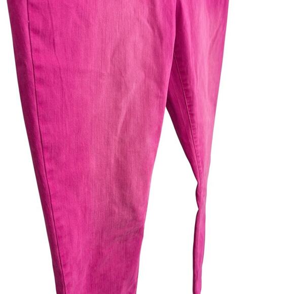Soft Surroundings Ultimate Denim Pull On Pink Stretch Jeans Distressed Petite L - Picture 3 of 16